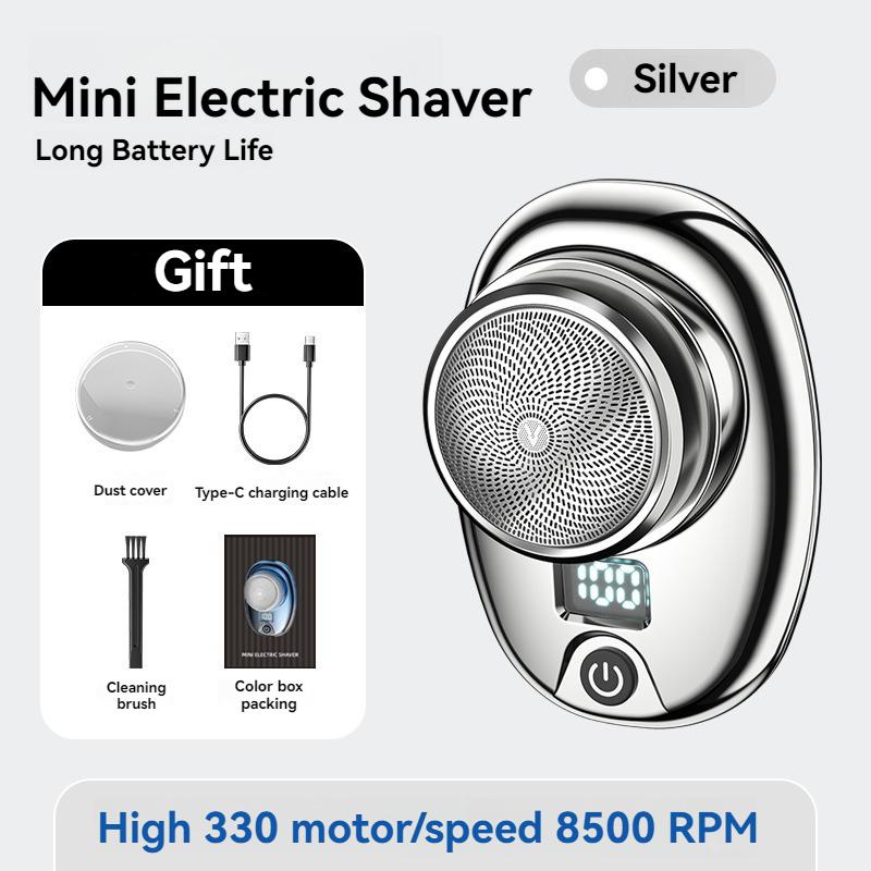 [Long battery life]Men's Mini Electric Shaver - Portable Home Men's Shaver for Travel - Waterproof Digital Shaver with Beard Tracking,Support Tpcy-c