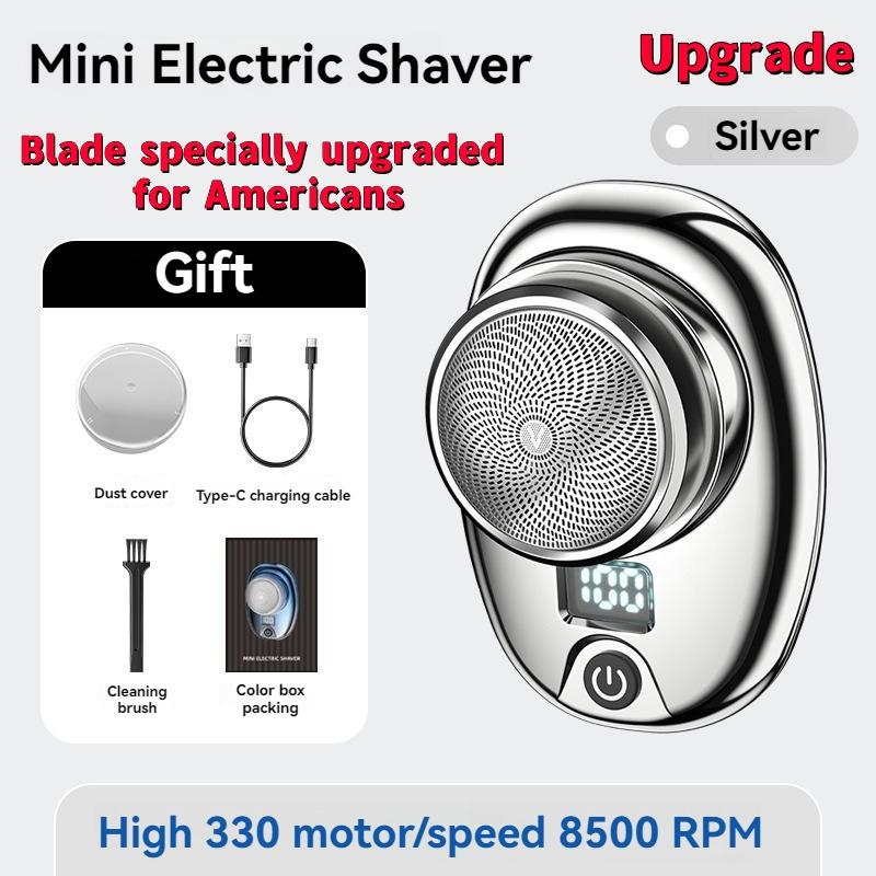 [Long battery life]Men's Mini Electric Shaver - Portable Home Men's Shaver for Travel - Waterproof Digital Shaver with Beard Tracking,Support Tpcy-c