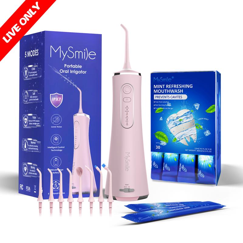 Livestream Special - MySmile Cordless Select (LP211) Water Flosser +Mouthwash Bundle(Result May Vary)