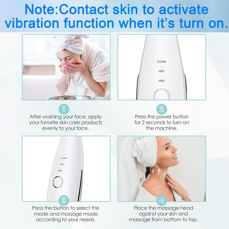 Beauty Massager for Face and Neck, LED Beauty Neck Instrument, Facial Massager with Thermal, and Vibration, Personal Care Appliances