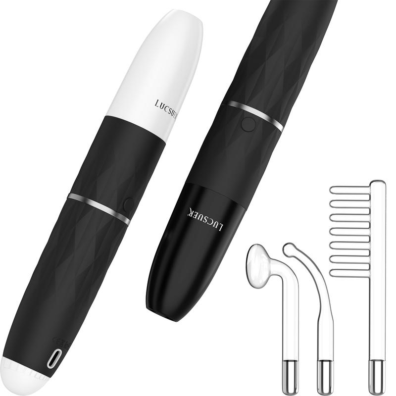 Lucsuer OxyGlow2 High Frequency Wand Cordless 3in1 with 3 Glass Tubes for Skin Face Hair - Comfort Edition