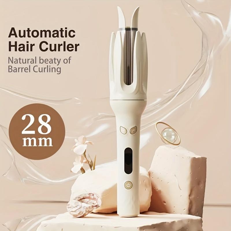 Automatic Hair Curling Iron, 1 Count 2.8cm Barrel Curler with Negative Ion Generator, Intelligent Timer and Auto Power Off for Women