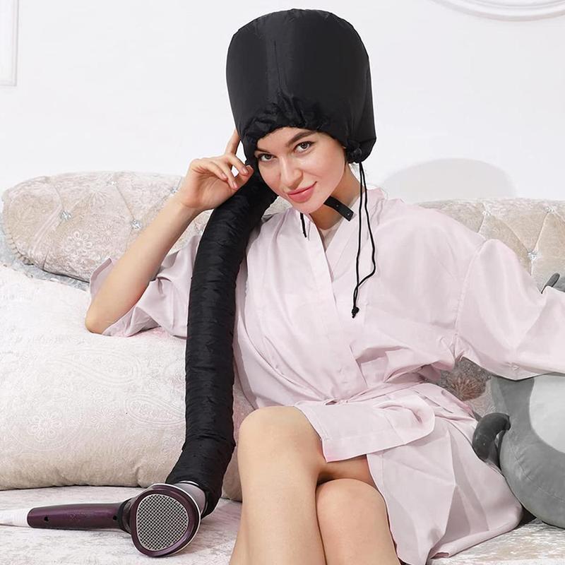 Soft Hooded Hair Dryer Attachment, Adjustable Salon Hair Styling Cap for Deep Conditioning & Gentle Drying, Hair Styling Tool