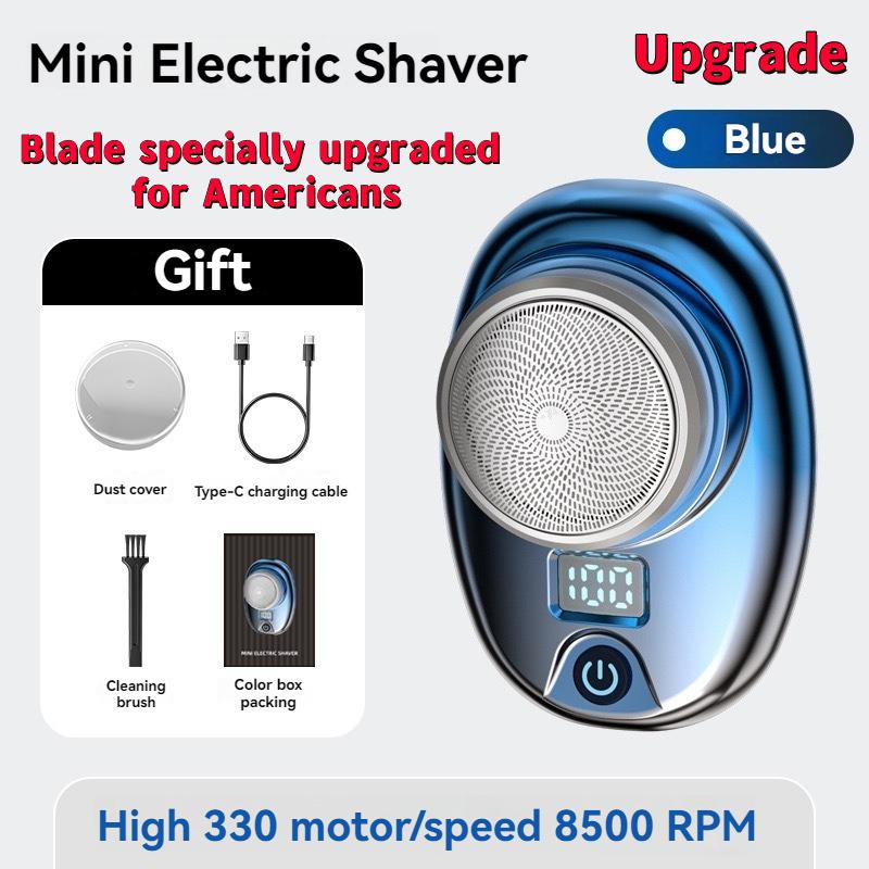 [Long battery life]Men's Mini Electric Shaver - Portable Home Men's Shaver for Travel - Waterproof Digital Shaver with Beard Tracking,Support Tpcy-c