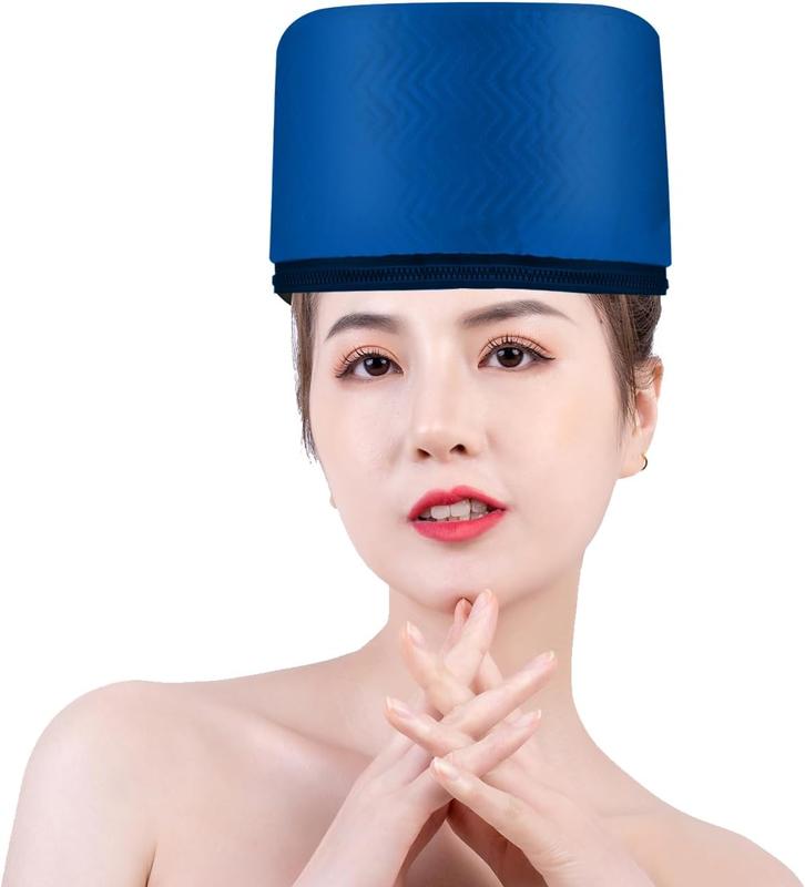 Hair Steamer Cap, 3 Mode Temperature Control, 110V Electric Heating Cap for Hair  Beauty Steamer Nourishing Hat, Blue