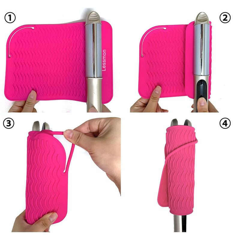 Flat Iron Travel Mat, Curling Iron Counter Protector with Heat Resistant Glove for Curling Irons, Hair Straightener, Flat Irons and Hair Styling Tools, 9