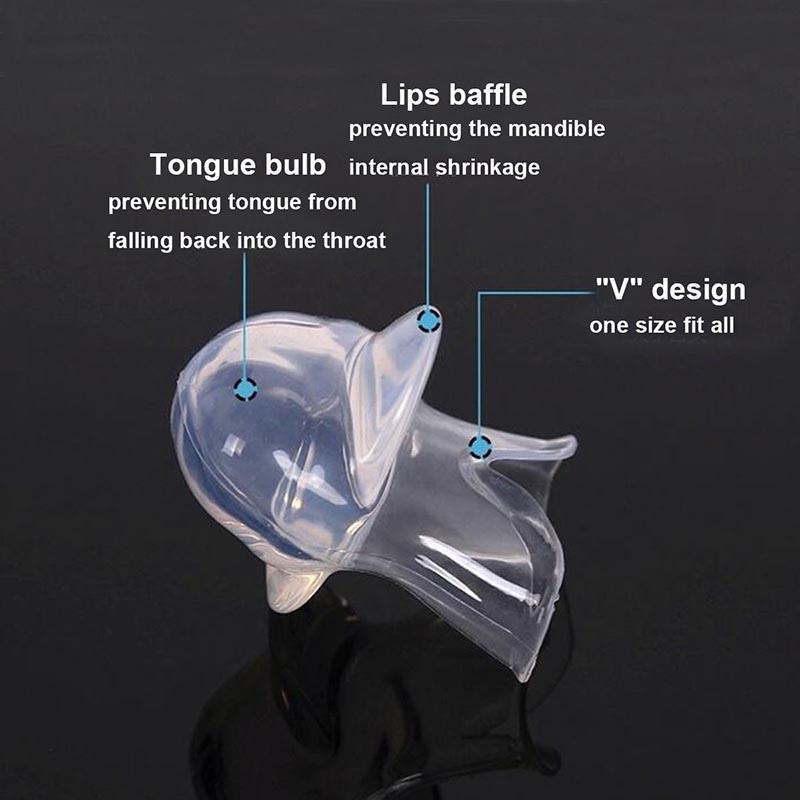 Anti Snoring Mouthpiece Tongue Retainer Helps to Eliminate Snoring Anti Snore Device Silicone Snore Sleep Apnea Anti Ronflement