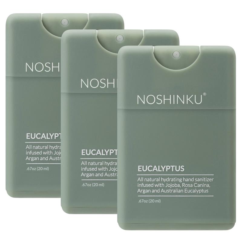 Refillable Eucalyptus-Rosemary Rejuvenating Pocket Sanitizer | 3-Pack