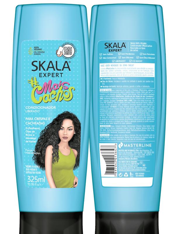 Skala Expert Mais Cachos Shampoo and Condicional Kit - 325 ml - 100% Vegan