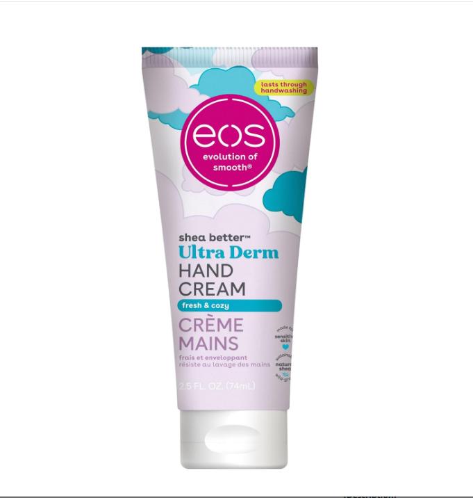 eos Shea Better Hand Cream - Vanilla Cashmere | Instant Hydration + Lasting Protection | 2.5 oz Lotion