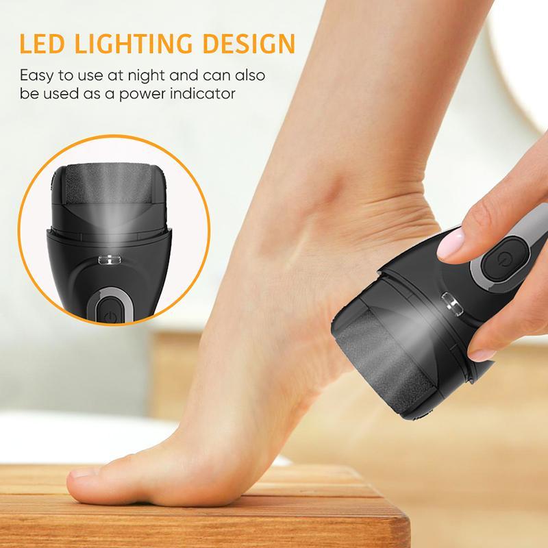 Electric Foot File, Portable Rechargeable Foot Callus Remover, Foot Care Tool for Dead Hard Skin, Personal Care Pedicure Tool