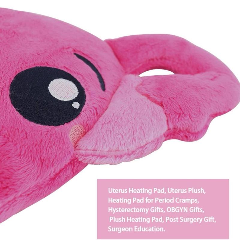 Uterus Plush, Heating Pad for Period Cramps, Hysterectomy Gifts, Pink - NWT