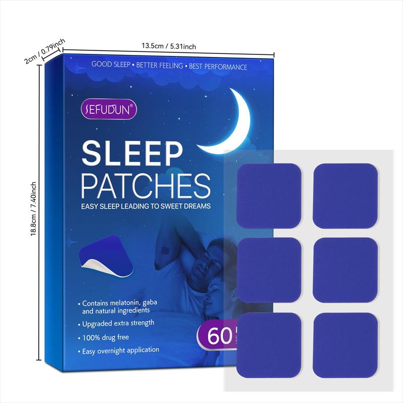 Sleep Aid Patch, 1 2counts Natural Magnesium Sleep Patch, Sleep Aid Patch for Improving Sleep Quality, Body Can Quickly and Effectively Absorb, Christmas Gift