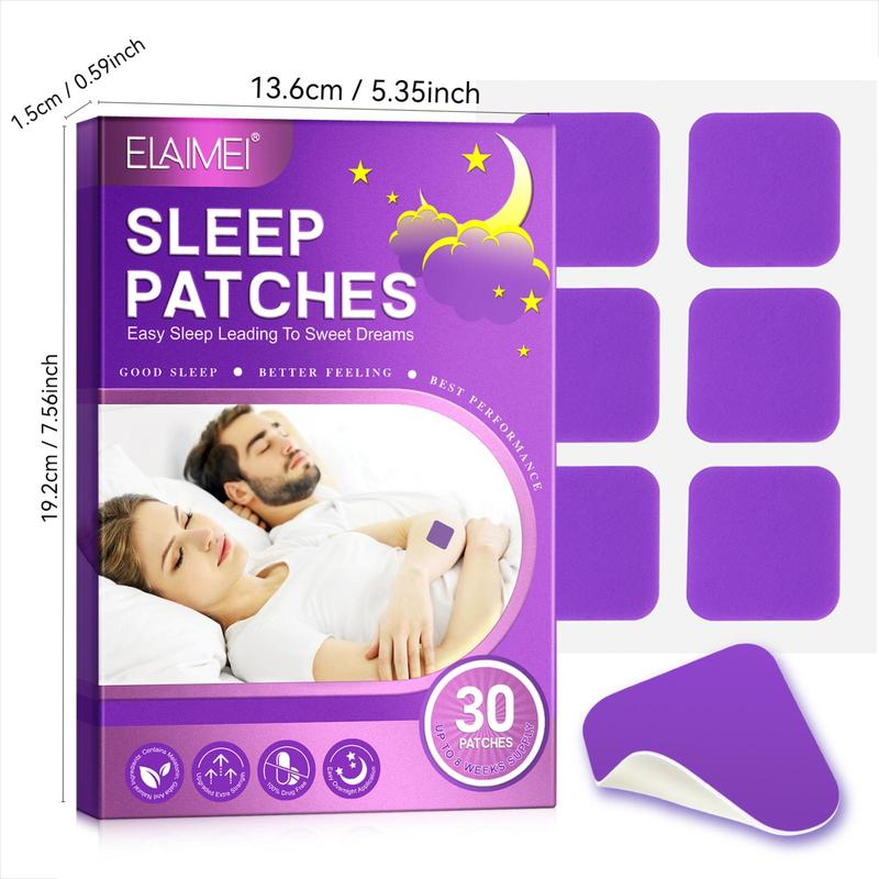 Sleep Aid Patch, 30pcs box Deep Relaxation Sleep Patch, Sleep Care Patches for Christmas Gift, Personal Care Product for Women & Men