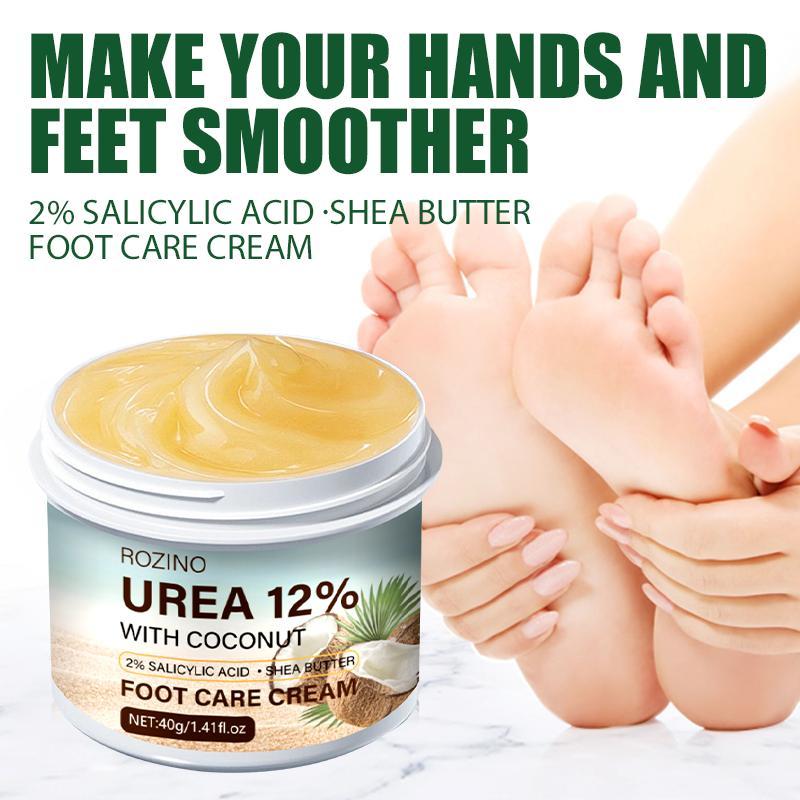 40g Moisturizing Foot Care Cream, Coconut Foot Care Lotion  for Dry Skin, Callus Remover Foot Care Product, Summer Gift