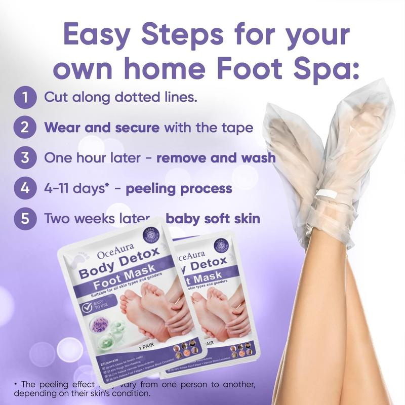 Foot Peel Mask, 5 Pairs bag Foot Care Mask, Foot Care Product for Men and Women, Perfect Choice for Daily Use at Home