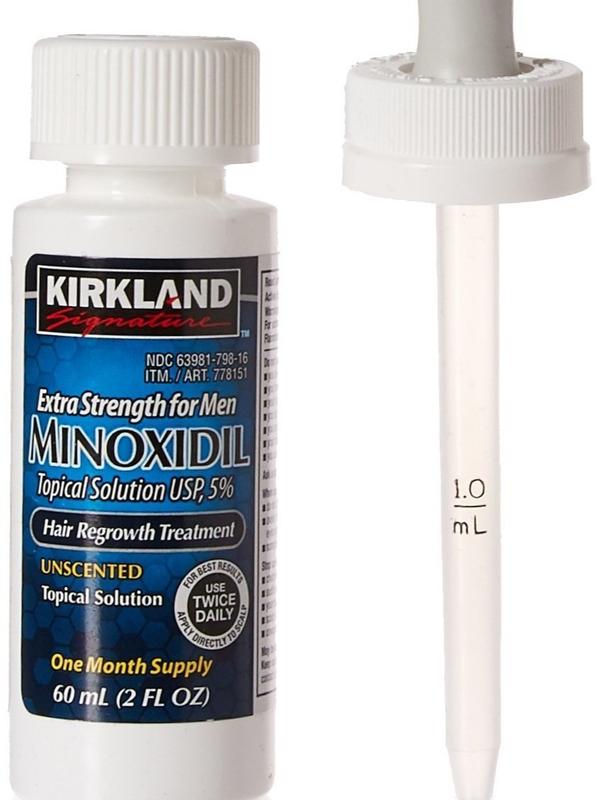 Kirkland Signature Minoxidil for Men 5% Extra Strength Hair Regrowth for Men vqzjBI, 1 Month Supply