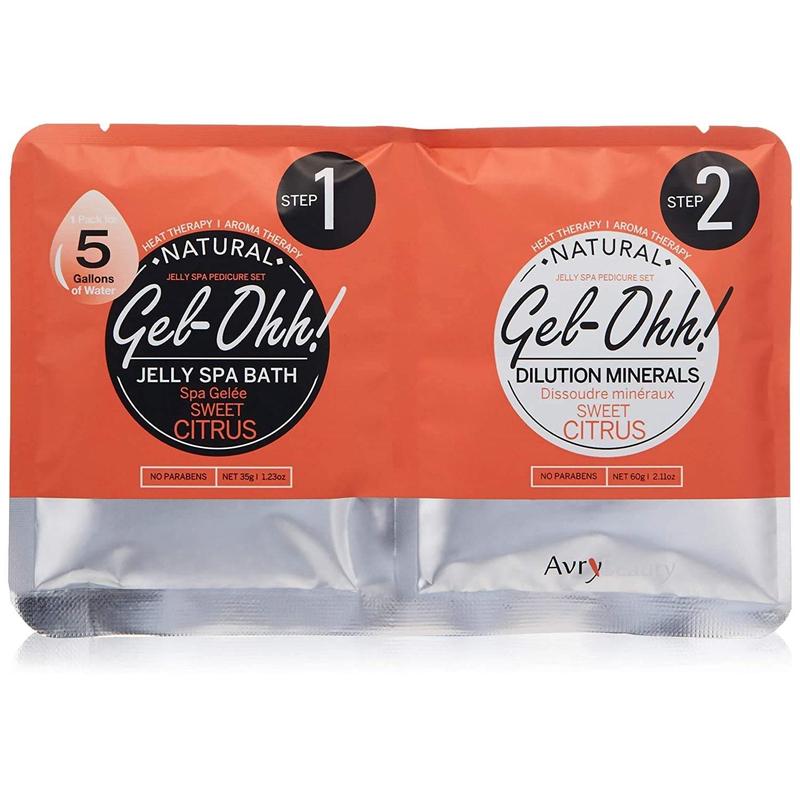 Gel-Ohh Jelly  Bath 3 pack,  Glow, Clean Scented, Aloe Infused, Jelly Pedicure, Salon , Pedicure, Salon Pedi, Relaxation, Heat & Aroma , Foot Care