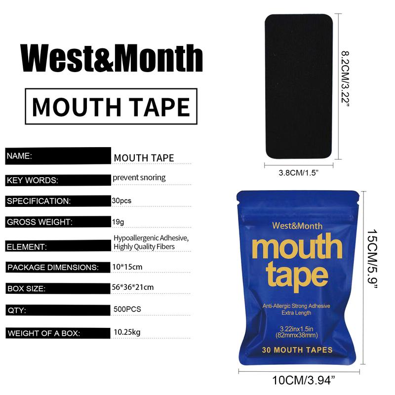 West&Montreal Sleep Patch Relieves Mouth Breathing, Prevent Snoring, Close Mouth Care Sleep Patch