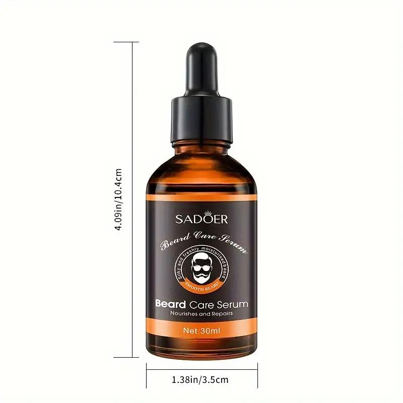 1pc 2pcs Beard Care Serum, Non-Greasy, Moisturizing, Smoothing Formula For Dry Skin And Beard Health