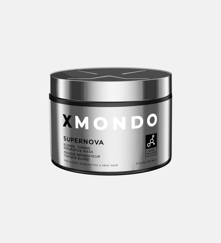 XMONDO Hair Supernova Blonde Toning Reparative Mask | Vegan Formula Reduces Unwanted Brassy & Yellow Tones on Blonde, Highlighted, and Gray Hair | 8 Fl Oz, 1-Pack