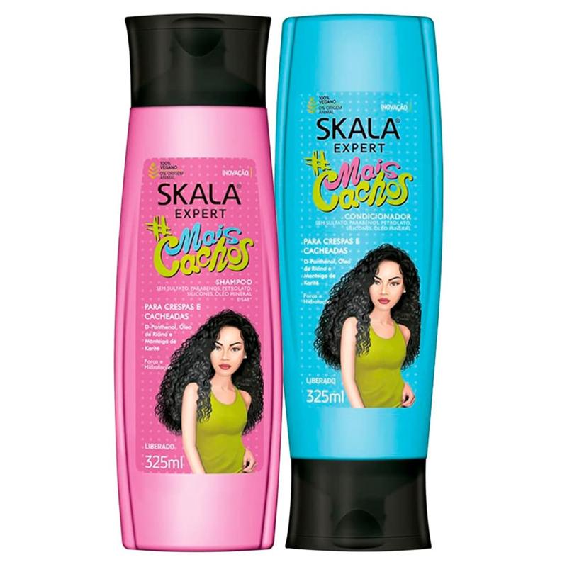 Skala Expert Mais Cachos Shampoo and Condicional Kit - 325 ml - 100% Vegan