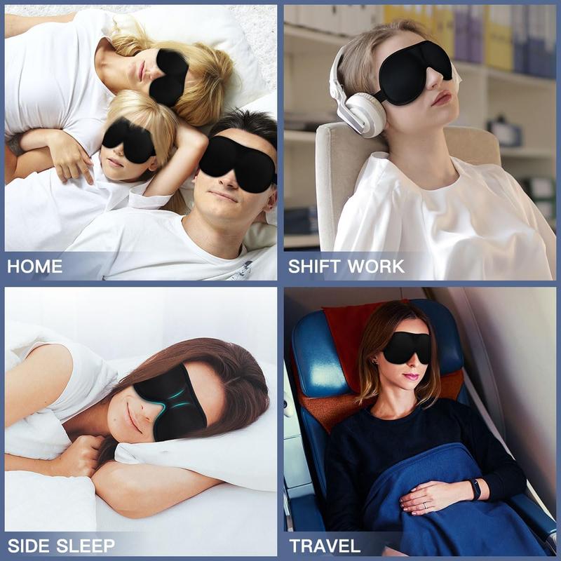 Ultrathin 3D Sleep Mask - Light Blocking Eye Shade | Comfort for Travel & Naps