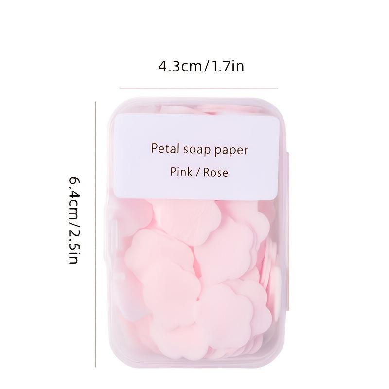 Bathroom Accessories Paper Soap Sheet, 100pcs box Disposable Soap Flake, Portable Hand Washing Soap Tablet, Outdoor Camping Cleaning Accessories, Christmas Gift