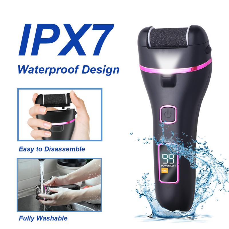 Introducing 2025's Foot Care Revolution: Waterproof Rechargeable 17-in-1 Electric Pedicure Kit with Massage Comb  Electric Foot Callus Remover