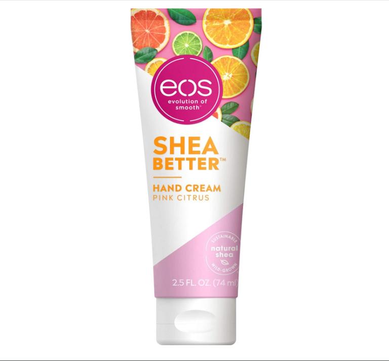 eos Shea Better Hand Cream - Vanilla Cashmere | Instant Hydration + Lasting Protection | 2.5 oz Lotion