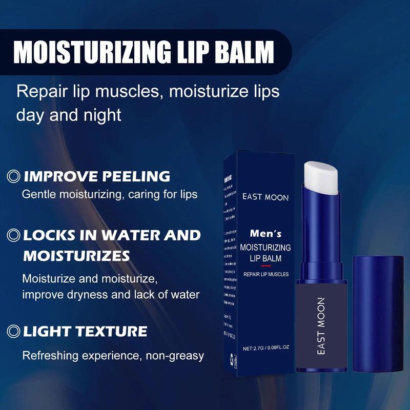 Moisturizing Lip Balm for Men, Hydrating Lip Care Balm for Soothing Dry Skin, Nourishing Personal Lip Care Product for Daily Use