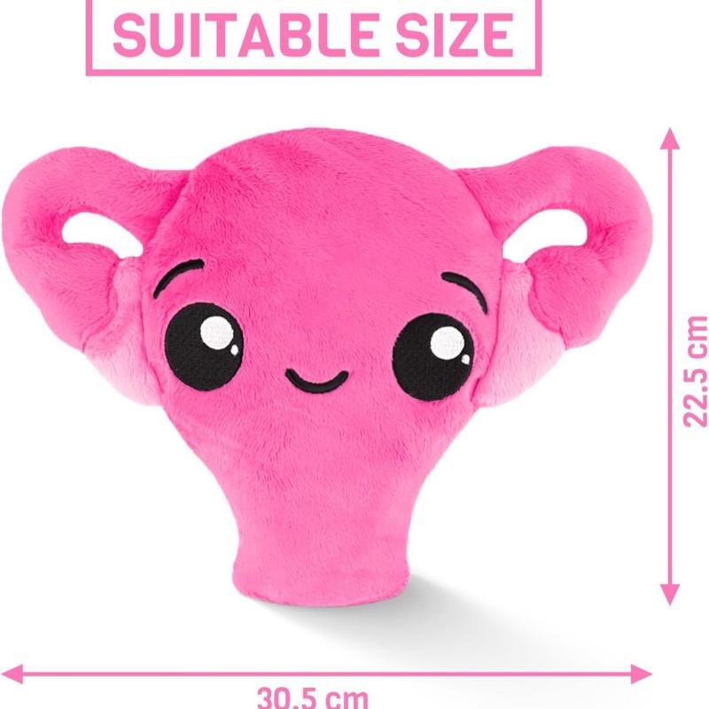 Uterus Plush, Heating Pad for Period Cramps, Hysterectomy Gifts, Pink - NWT