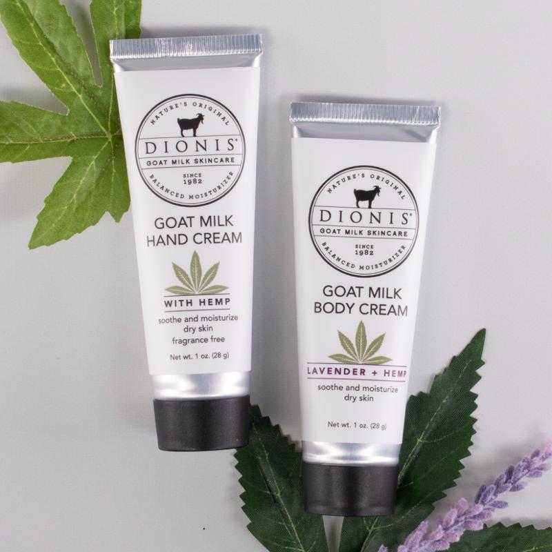 Dionis Hemp Goat Milk Hand Cream Duo 1 oz x 2