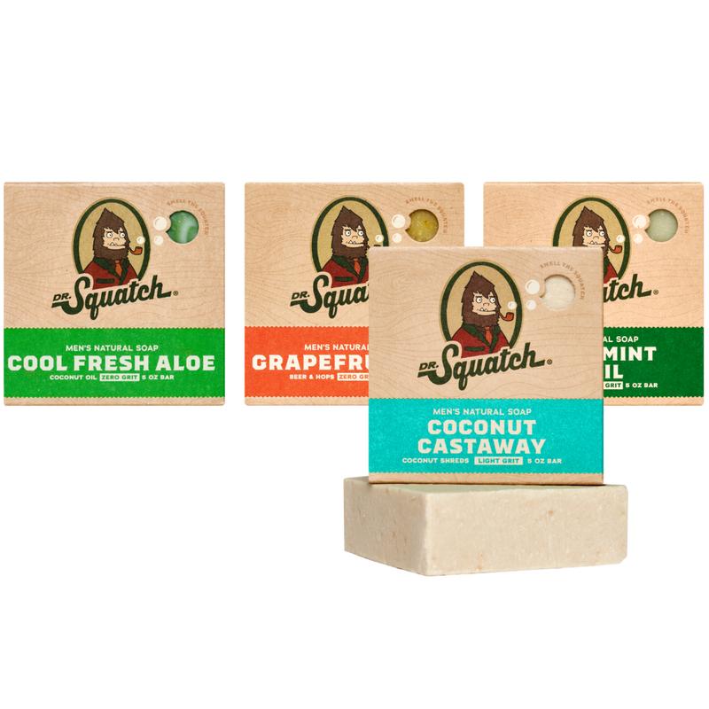 Dr. Squatch - Clean Bar Soap 4-Pack - Body Care for Men