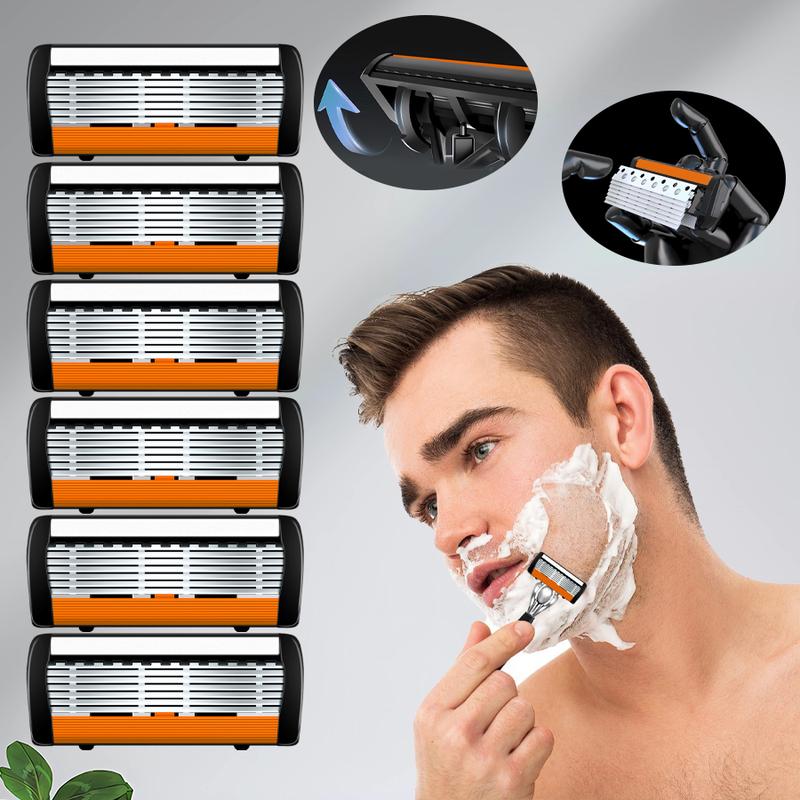 Newly upgraded 7-layer men's shaver, manual shaver, 7-layer blade head, blade holder, German craftsmanship for scratch prevention Comfort