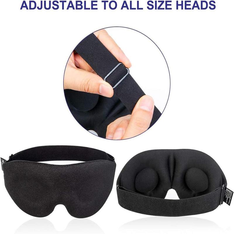 Eye Cover for Sleeping (1 Count), Home & Travel Sleep Mask with Soft Foam, Comfortable Light Block Blindfold for Men & Women