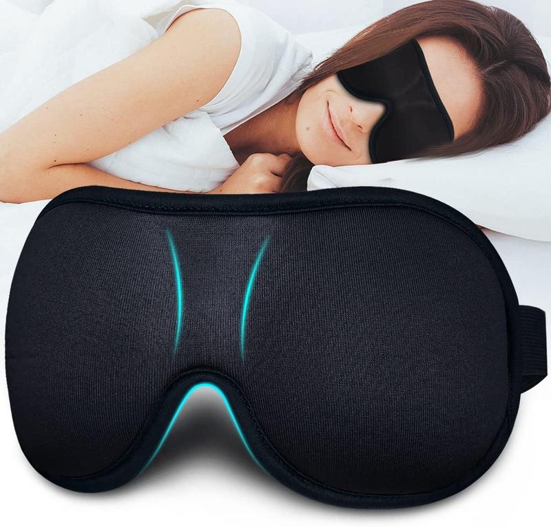 Ultrathin 3D Sleep Mask - Light Blocking Eye Shade | Comfort for Travel & Naps