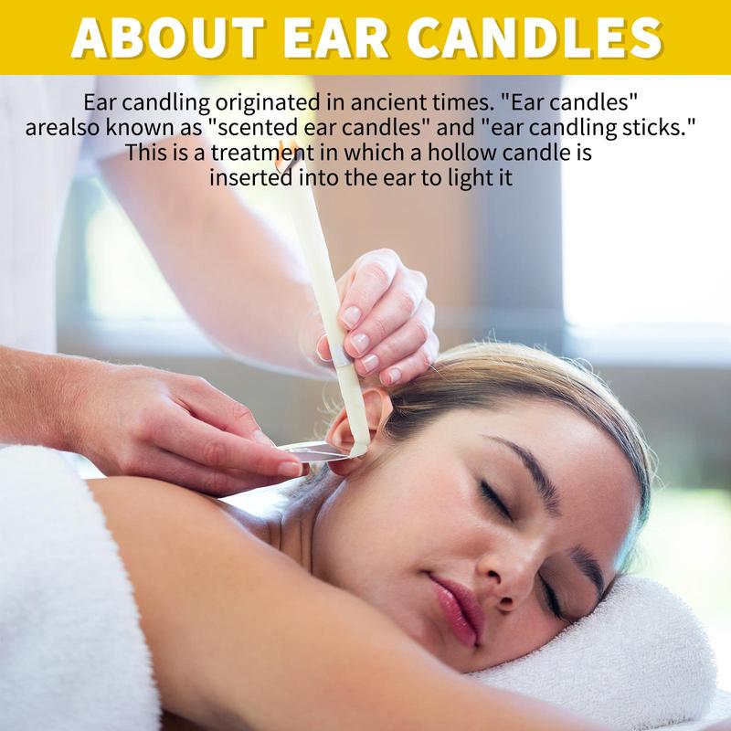 Aromatherapy Ear Candles, 20pcs box Cleansing Ear Candles Tools for Deep Sleeping, Ear Care Product for Women & Men Stress Relief, Manual Ear Wax Remover,  Ear Wax Removal Tool