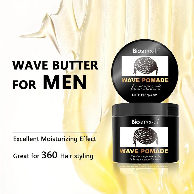 Moisturizing Wave Pomade, Hair Styling Pomade for Men, Hair Care Product for Dry & Damaged Hair, Professional Hair Styling Product for Men, Hair Products