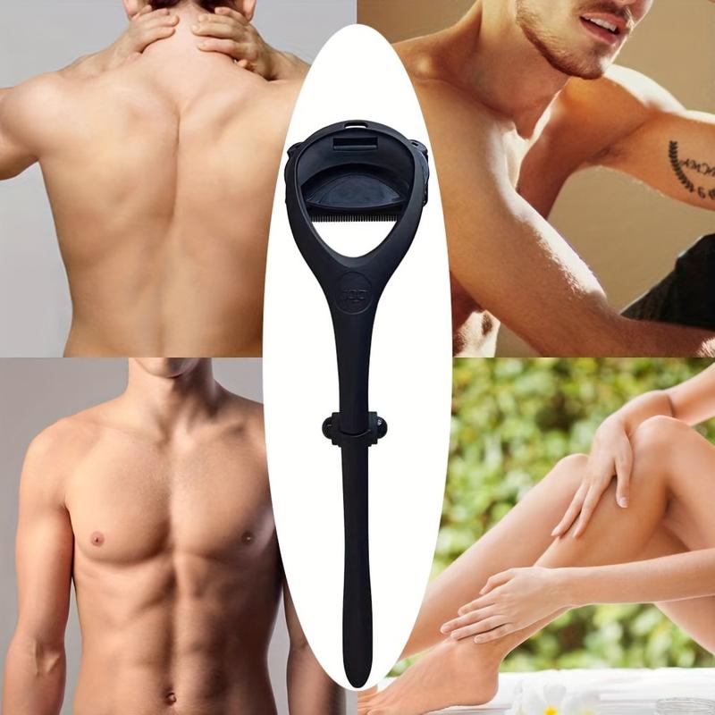 Back Shavers For Men: The DIY Back Hair Shaver For Men With Safety Blade Technology & Ergonomic Handle, Wet Or Dry Shaving (Extra Blades Included)