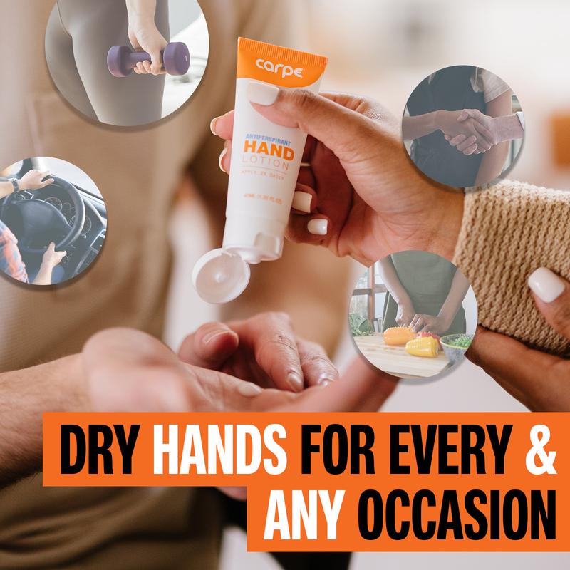 Hand Antiperspirant Lotion for Sweaty and Clammy Hands