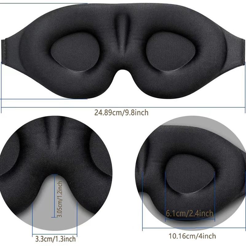 Eye Cover for Sleeping (1 Count), Home & Travel Sleep Mask with Soft Foam, Comfortable Light Block Blindfold for Men & Women