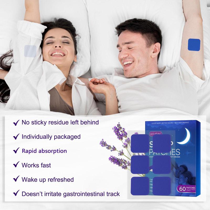 Sleep Aid Patch, 1 2counts Natural Magnesium Sleep Patch, Sleep Aid Patch for Improving Sleep Quality, Body Can Quickly and Effectively Absorb, Christmas Gift