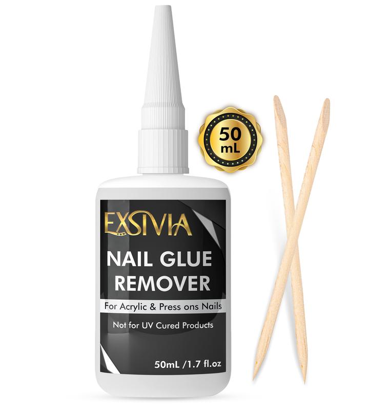 Nail Remover for Press On Nails, Acrylic Nails & Glue On Nails - 50mL Non-Acetone, Gentle & Odorless Debonder Serum Nail glue remover. 50ml