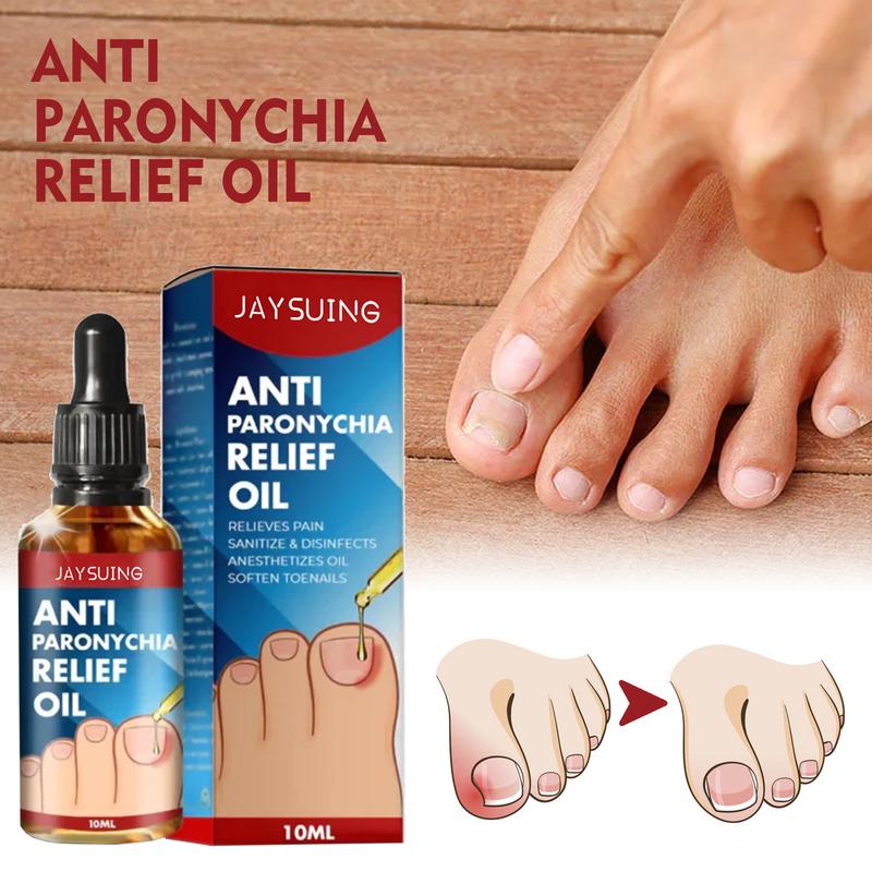 Natural Anti Paronychia Relief Oil, Ingrown Toenail Removal, Correction Treatment Oil for Damaged & Discoloration Nail