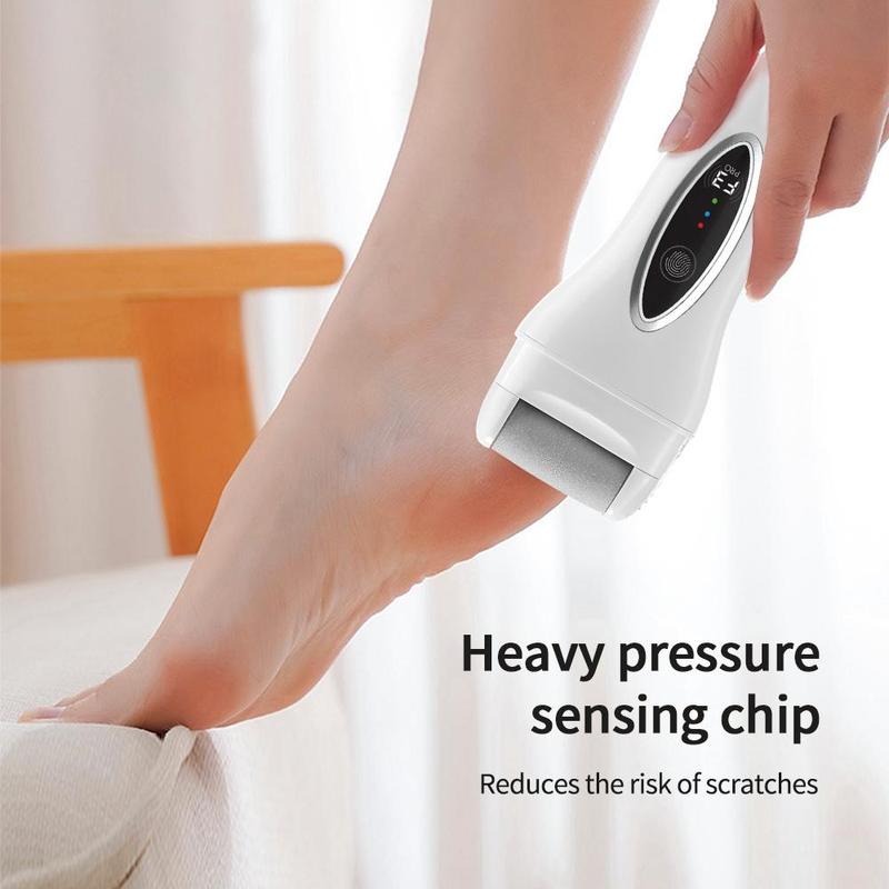 Electric Foot File, 1 Box 3-speed Adjustable Foot Callus Remover, Rechargeable Foot File Tool, Professional Pedicure Tool for Home & Salon Use, Christmas Gift