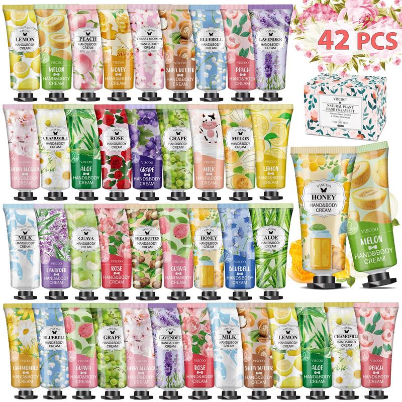 42 Pack Hand Cream Gifts Set For Women,Mothers Day Gifts for Mom,Nurse Week Gifts,Teacher Appreciation Gifts, Bulk Hand Lotion Travel Size for Dry Cracked Hands,Mini Hand Lotion Hand Care Cream D-42P