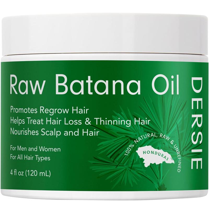 Raw Batana Oil for Hair Growth:  Batana Oil Sourced from Honduras - Promotes Thicker & Stronger Hair for Women & Men 4 FL OZ