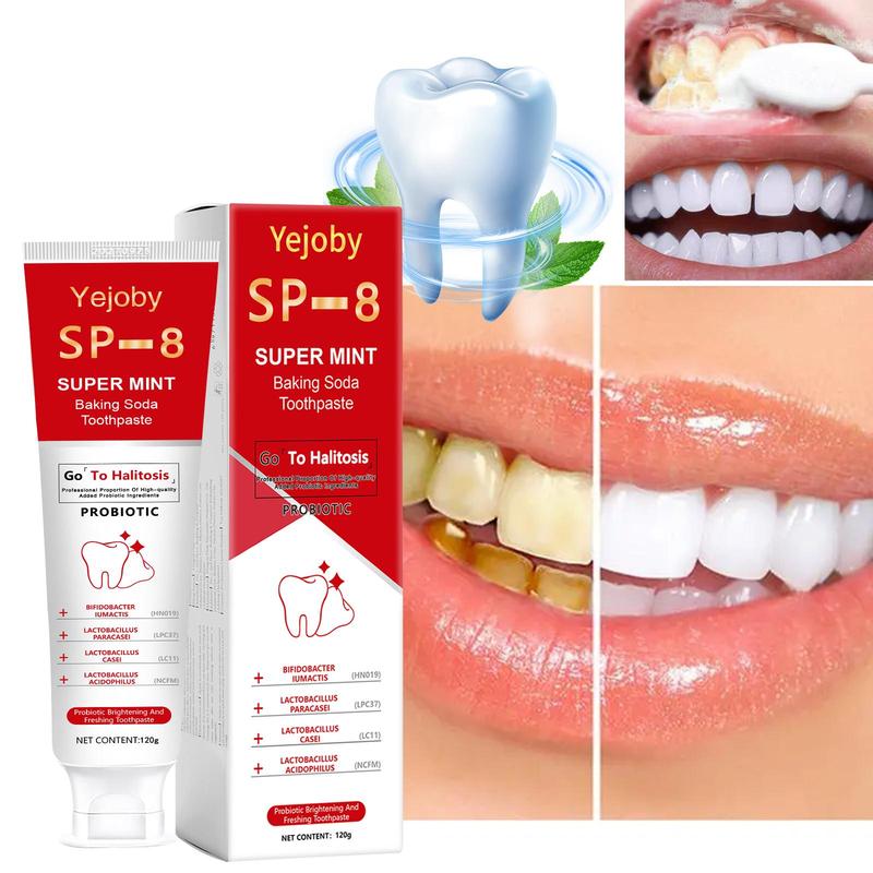 [+5$Get 2Pcs] SP-8 whitening Toothpaste, Super sp8 brightening Oral probiotic, sp 8 Bright White Toothpaste for Stain Removing, Fresh Breath & Teeth Health  Whitening Solution Effect is better than SP-6 and SP-7,SP-8 SP-6 SP-4 sp-8 sp-6 sp8 SP-10