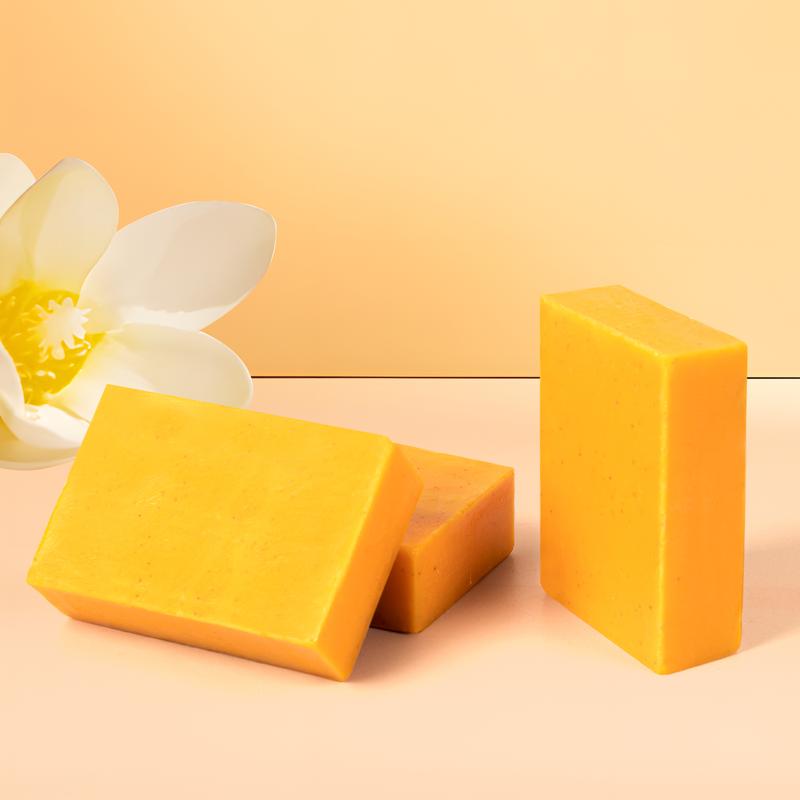 Handmade Soap For Body Wash Face Cleansing Soap Kojic Acid Soap Turmeric Acid Brightening Soap Body Care Acne Coconut Organic Cleanser Skin Care Comfort Skin Repair